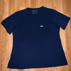 Figs Catarina Top Navy Blue